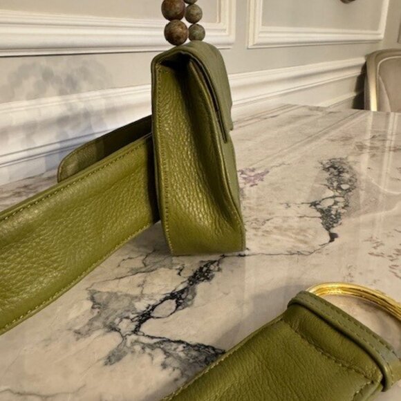 EDAS mini Belt Bag in Pea MSRP $460 from Saks Fifth Avenue - Picture 3 of 11